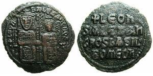 $20000 Follis 拜占庭帝国 青铜 Leo VI Wise (866-912)