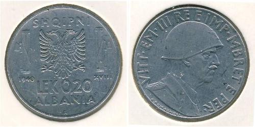 0,2 Lek Albanien Stahl 