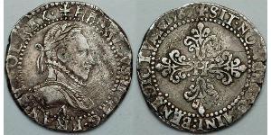 0.5 Franc Francia Argento Enrico III di Francia(1551 - 1589)