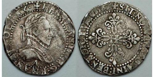 0.5 Franc Francia Argento Enrico III di Francia(1551 - 1589)
