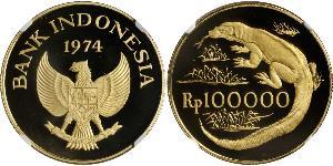 100000 Rupiah Indonesia 金 