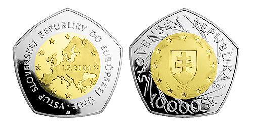 10000 Krone Slovaquie Palladium/Or 