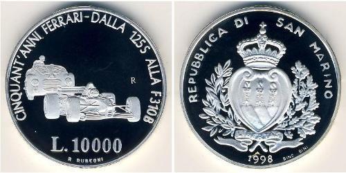 10000 Lira Saint-Marin (301 - ) Argent 