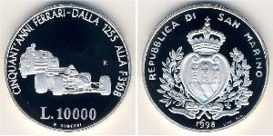 10000 Lira San Marino (301 - ) Silver 