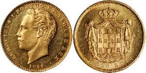 10000 Reis Kingdom of Portugal (1139-1910) Gold Ludwig I. (Portugal) (1838 - 1889)