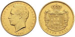 10000 Reis Kingdom of Portugal (1139-1910) Gold Ludwig I. (Portugal) (1838 - 1889)
