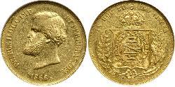 10000 Reis Empire du Brésil (1822-1889) Or 