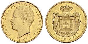 10000 Reis Royaume de Portugal (1139-1910) Or Louis Ier de Portugal (1838 - 1889)