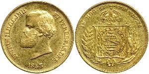 10000 Reis Impero del Brasile (1822-1889) Oro 