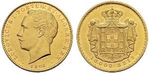 10000 Reis Regno del Portogallo (1139-1910) Oro Luigi del Portogallo (1838 - 1889)