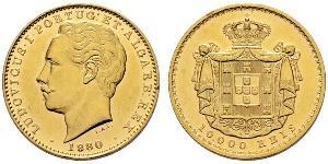 10000 Reis Reino de Portugal (1139-1910) Oro Luis I de Portugal (1838 - 1889)