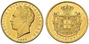 10000 Reis Reino de Portugal (1139-1910) Oro Luis I de Portugal (1838 - 1889)