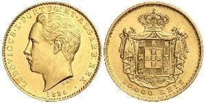 10000 Reis Reino de Portugal (1139-1910) Oro Luis I de Portugal (1838 - 1889)