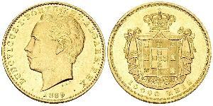 10000 Reis Reino de Portugal (1139-1910) Oro Luis I de Portugal (1838 - 1889)