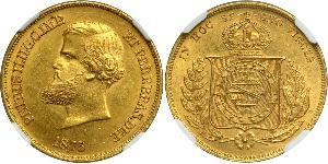 10000 Reis 巴西帝國 (1822 - 1889) 金 