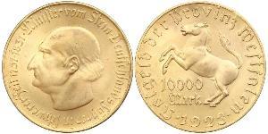 10000 Марка Німеччина Латунь 