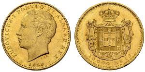 10000 Рейс Королевство Португалия (1139-1910) Золото Луиш I (1838 - 1889)