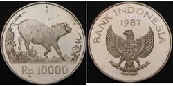 10000 Рупія Індонезія (1945 - ) Срібло 