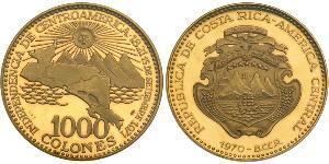 1000 Colon Costa Rica (1821 - ) Or 