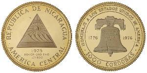 1000 Cordoba Nicaragua (1821 - ) Gold 