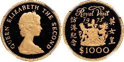 1000 Dollar 香港 金 伊丽莎白二世 (1926-2022)