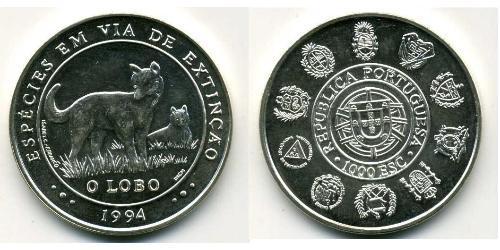 1000 Escudo République portugaise (1975 - ) Argent 