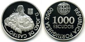 1000 Escudo Portogallo (1975 - ) Argento 