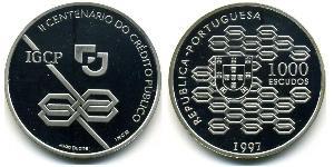 1000 Escudo Portogallo (1975 - ) Argento 