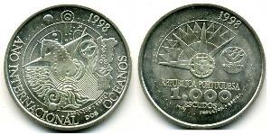 1000 Escudo Republica Portuguesa (1975 - ) Plata 