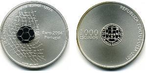 1000 Escudo Republica Portuguesa (1975 - ) Plata 