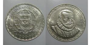 1000 Escudo Republica Portuguesa (1975 - ) Plata 
