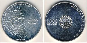 1000 Escudo Republica Portuguesa (1975 - ) Plata 