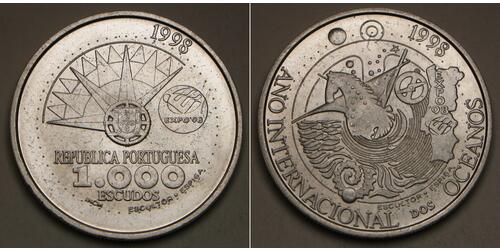 1000 Escudo Republica Portuguesa (1975 - ) Silber 
