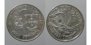 1000 Escudo Portuguese Republic (1975 - ) Silver 