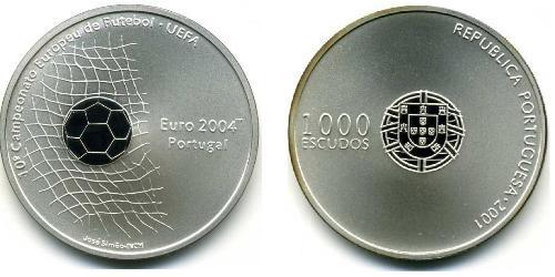 1000 Escudo Portuguese Republic (1975 - ) Silver 