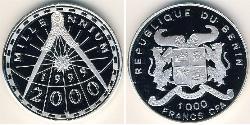1000 Franc Benin Argento 