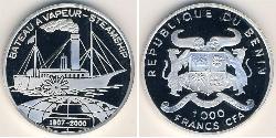 1000 Franc Benin Argento 