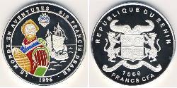 1000 Franc Benin Argento 