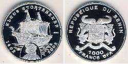 1000 Franc Benin Argento 