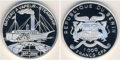 1000 Franc Benin Silber 
