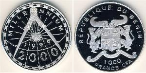 1000 Franc Benin Silver 