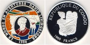 1000 Franc Democratic Republic of the Congo Silver 