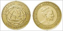 1000 Krone Danemark Or 