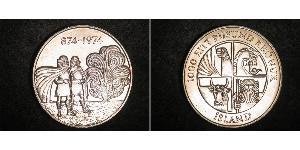 1000 Krone Island (1944 - ) Silber 