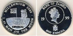 1000 Kwacha Zambie (1964 - ) Argent 