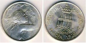 1000 Lira San Marino (301 - ) Argento 