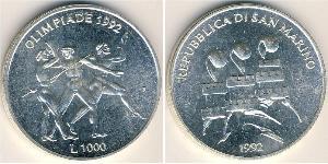 1000 Lira San Marino (301 - ) Argento 