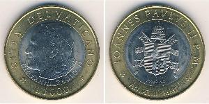 1000 Lira Vatikan (1926-) Bimetall 