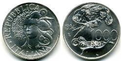 1000 Lira Italien Silber 