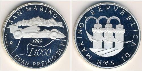 1000 Lira San Marino (301 - ) Silber 